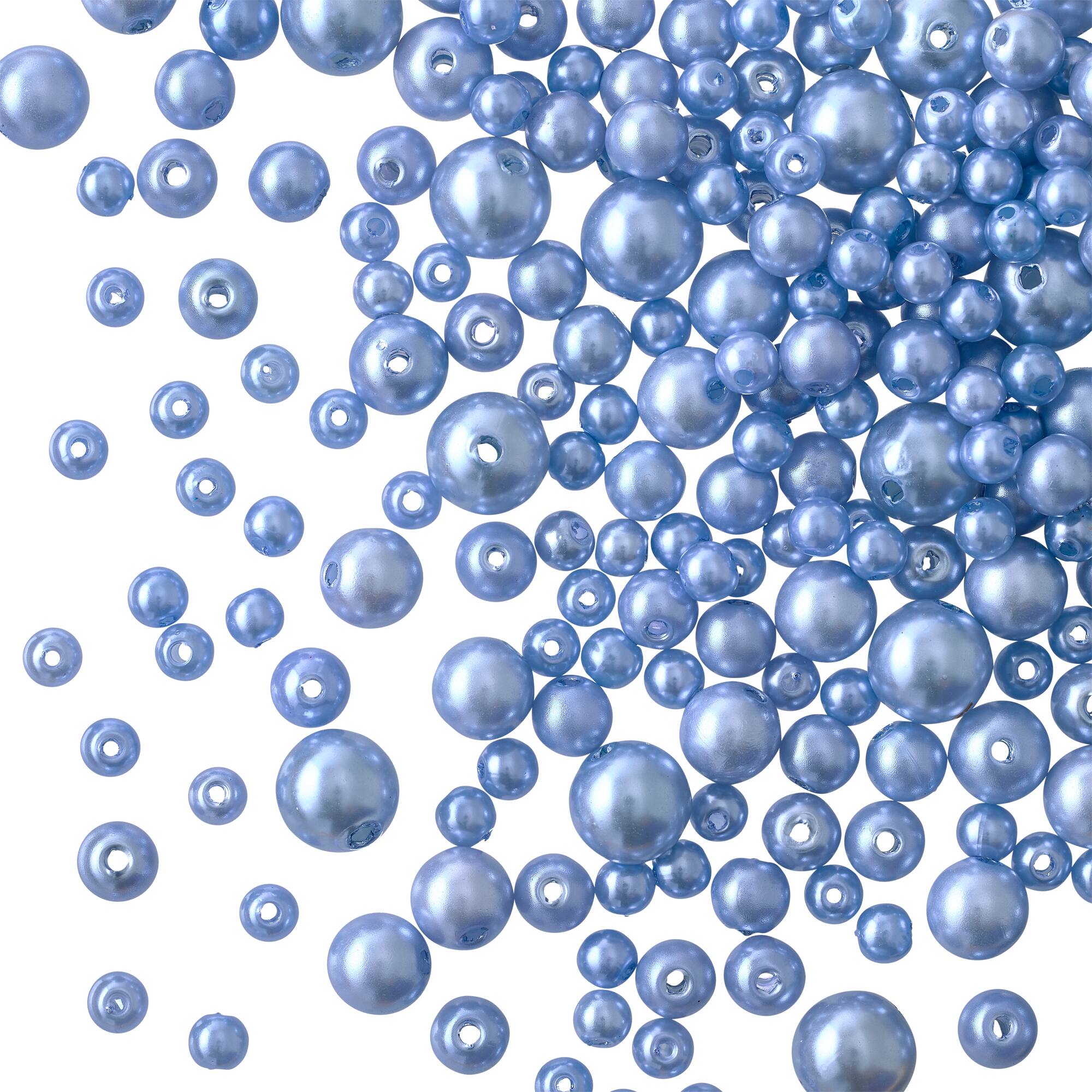 Plastic Round Pearl Beads by Bead Landing